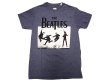 画像1: THE BEATLES Tee Denim Heather  50/50 ビートルズ フォトプリント Tシャツ (1)