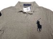画像4: POLO RALPH LAUREN BIG PONY Polo Shirts custom fit 灰杢 ポロシャツ (4)