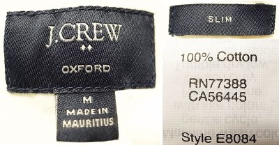 画像3: J.CREW Washed Oxford B.D. H/S Shirts ロブスター総柄  白 半袖ボタンダウン　