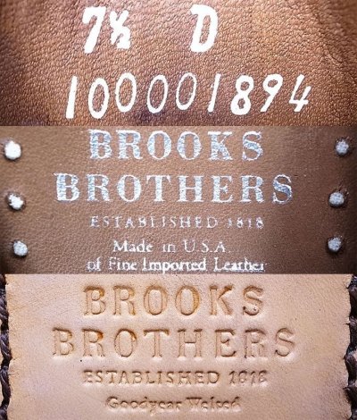 画像3: BROOKS BROTHERS Fifth Avenue Brown Made by Allen Edmonds USA製 箱付