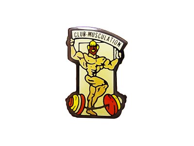 画像1: Vintage Pins（ヴィンテージ・ピンズ） #0374  "CLUB-MUSCULATION " Pins FR