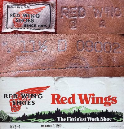 画像2: Deadstock 1982'S RED WING 812-1 INSULATED  デッドストック レッドウイング箱付