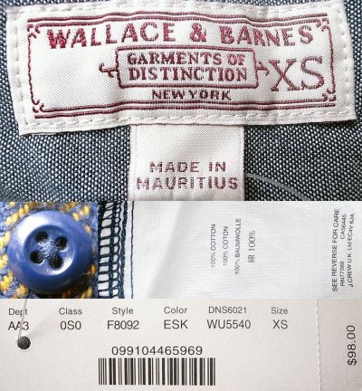 画像3: WALLACE & BARNES by J.Crew Plaid Flannel 紺灰赤黄 へヴィ・フランネルシャツ