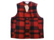 画像1: Filson Mackinaw Wool Vest RED/BLACK フィルソン マッキーノ ベスト 赤×黒 USA製 (1)