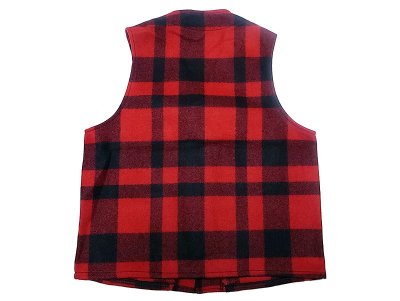 画像1: Filson Mackinaw Wool Vest RED/BLACK フィルソン マッキーノ ベスト 赤×黒 USA製