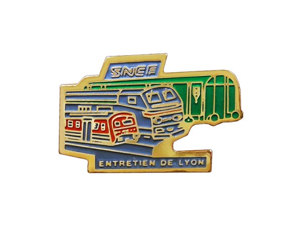 画像1: Vintage Pins（ヴィンテージ・ピンズ） #0513 "SNCF ENTRETIENDE LYON"  Pins (1)
