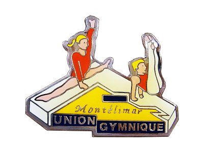 画像1: Vintage Pins（ヴィンテージ・ピンズ） #0552 "UNION GYMNIQUE" Pins France