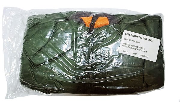 画像5: Deadstock 1993'S GREENBERIER MA-1 Green グリーンブライヤー  USA製 (5)