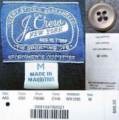 画像3: J.Crew Chamois Shirts CHA Wash加工 ジェイ・クルー シァモアシャツ 紺