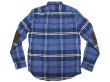 画像2: J.CREW Flannel B.D. Shirts ジェイ・クルー本革肘当 フランネルシャツ Wash加工 (2)