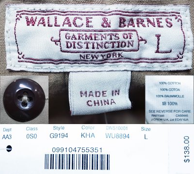 画像3: WALLACE & BARNES by J.Crew Type M-41 Poplin Cotton Shirts JK Beige