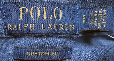 画像2: POLO RALPH LAUREN BLUE HTR Polo Shirts custom fit 青杢 ポロシャツ