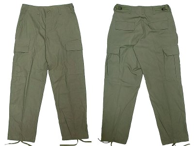 画像1: Deadstock 2000'S US.Military Combat Trousers Rip-Stop 6pkt Cargo 綿100% 