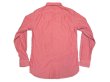 画像2: J.CREW Red Chambray Shirts  Chin-Strap 赤シャンブレーシャツ ONE WASH (2)