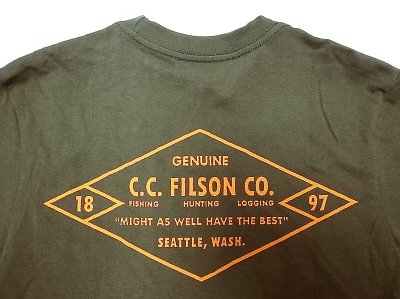 画像2: Filson Graphic Tee "C.C.Filson Co" Made in USA  フィルソン 前後グラフィックT 