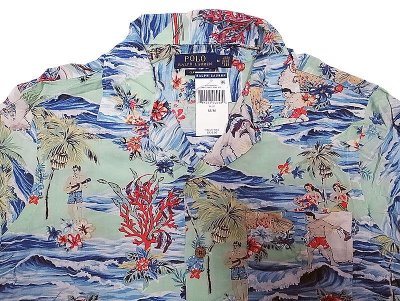 画像2: POLO Ralph Lauren Hawaiian Shirts "Menu" ポロ・ラルフ ハワイアン シャツ