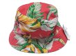 画像1: POLO Ralph Lauren Flower Print HAT ポロ・ラルフ フラワープリント ハット 赤 (1)