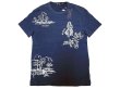 画像1: POLO Ralph Lauren Indigo Hawaiian Embroidery Tee ポロ インディゴ 刺繍Tシャツ (1)