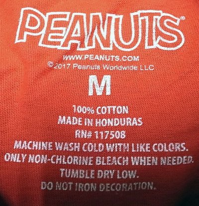 画像3: PEANUTS"CHILL" ピーナッツ スヌーピーTシャツ 「チル」 綿100% 赤 メキシコ製