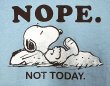 画像3: PEANUTS Snoopy "NOPE. NOT TODAY." ピーナッツ スヌーピーTee  メキシコ製 (3)