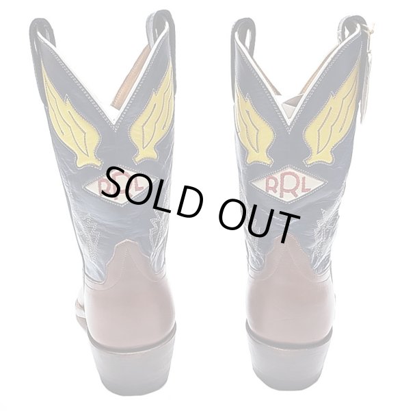 画像4: Double RL(RRL) NEW PLAINVIE BOOTS CLASSIC 青×茶 ダブルアールエル (4)