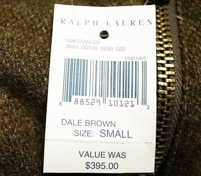 画像3: POLO Ralph Lauren Tweed Down Vest  ツイード 本革レザーヨーク ダウンベスト