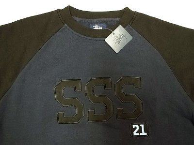 画像1: Deadstock 1990'S STUSSY SSS 21 Sweat Shirts デッドストック ステューシー