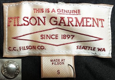 画像2: Filson Cover Cloth Mile Marker Coat フィルソンマイルマーカーコート 黒 USA製