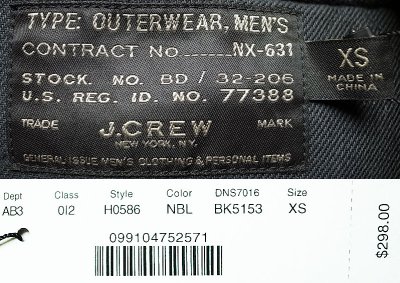 画像3: J.CREW Wool Melton Duffle Coat(NX-631) ジェイクルー ダッフルコート 黒