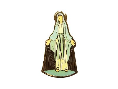 画像1: Vintage Pins（ヴィンテージ・ピンズ） #0568  "The Virgin Mary" Pins FRANCE 