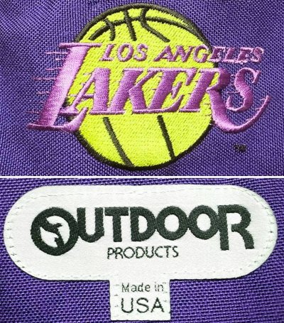 画像2: OUTDOOR PRODUCTS LA LAKERS Back Pack NOS デッドストック アメリカ製