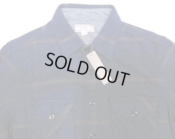 画像3: WALLACE & BARNES by J.Crew Plaid Flannel 紺 へヴィ・フランネルシャツ (3)