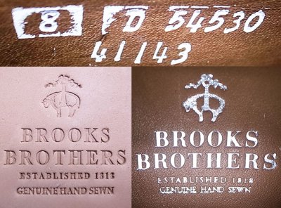 画像3: BROOKS BROTHERS MAXFIELD Black Made by Allen Edmonds USA製 箱付