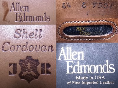 画像3: Allen Edmonds Leeds Black CORDOVAN  リーズ コードバン USA製 靴袋 箱付