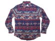 画像1: POLO Ralph Lauren Western Shirts Classic Fit 織生地 ウエスタンシャツ (1)