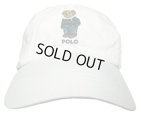 polo bear cap white