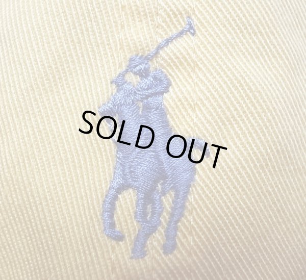 画像5: POLO RALPH LAUREN CAP ポロ・ラルフ ワンポイント ポニー キャップ 黄 (5)