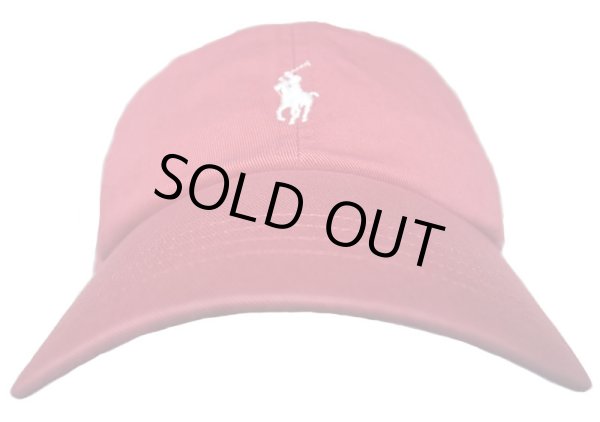 画像2: POLO RALPH LAUREN CAP ポロ・ラルフ ワンポイント ポニー キャップ 紅色 (2)