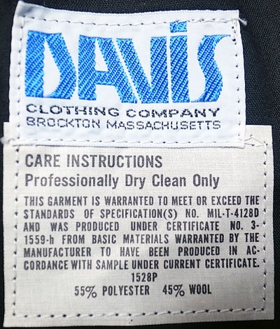 画像2: Deadstock 1980-90'S US.ARMY BLUE DRESS Trousers ライン入り DAVIS