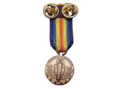 画像2: Deadstock US.Military Pins #628 World War I Victory Medal (US) Pin & Ribbon 