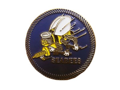 画像1: Deadstock US.Military Pins #632 Naval Construction Battalions(Seabees) Pins 