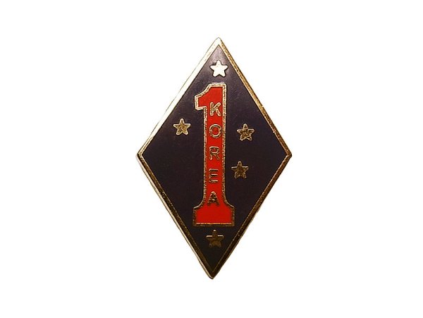画像1: Deadstock US.Military Pins #676 USMC 1st Marine Division KOREA Pin  (1)