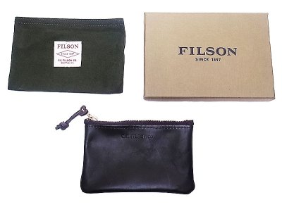 画像1: Filson Leather Pouch Small  フィルソン レザーポーチ 本革 アメリカ製 箱付