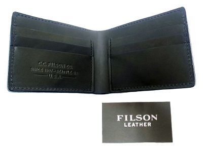 画像2: Filson Bi-Fold Leather Wallet  フィルソン二折 本革 ウオレット アメリカ製 箱付