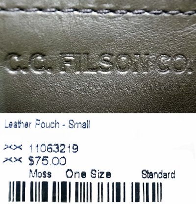 画像3: Filson Leather Pouch Small  フィルソン レザーポーチ 本革 アメリカ製 箱付