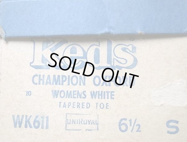 画像6: Deadstock 1970'S Keds CHAMPION OXFORD TAPERED TOE ケッズ 白 箱付  (6)