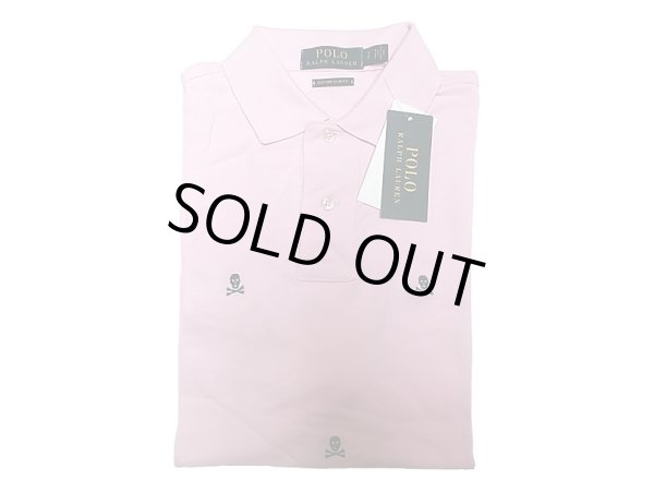 画像1: POLO RALPH LAUREN Skull Polo Shirts Pink ポロ スカル総柄刺繍 ポロシャツ (1)