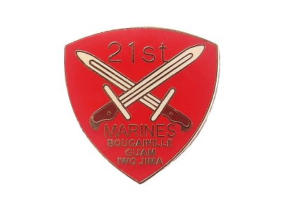 画像1: Deadstock US.Military Pins #696 USMC 21st Marine Regiment 第21海兵連隊