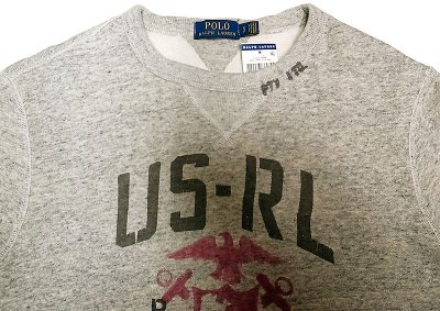 画像1: POLO Ralph Lauren US-RL Marauders Sweat Shirts ポロ・ラルフローレン 両V