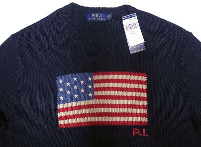 画像2: POLO Ralph Lauren Stars & Bars Sweater ポロ・ラルフ クルーセーター 星条旗